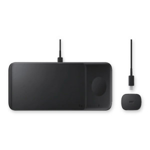 Official Samsung Galaxy Black Wireless Trio Charger - For Samsung Galaxy Z Fold4