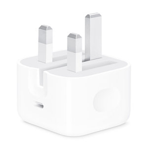 Official Apple White 20W USB-C Fast Charger With Folding Pins - For iPad 10.2 2021