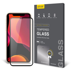 Olixar Black Full Cover Glass Screen Protector - For iPhone X