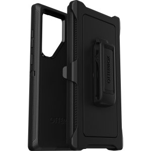 Otterbox Defender Black Tough Stand Case - For Samsung Galaxy S23 Ultra