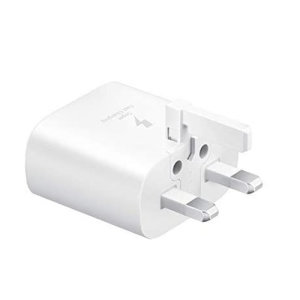 Official Samsung White 25W PD USB-C UK Wall Charger - For Samsung Galaxy A34 5G