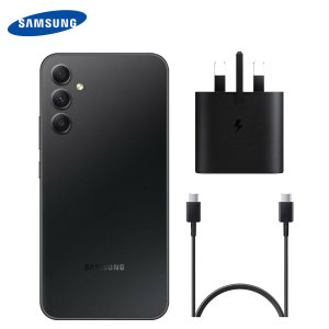 Official Samsung Super Fast 25W UK Wall Charger & 1m USB-C Cable - For Samsung Galaxy A54 5G