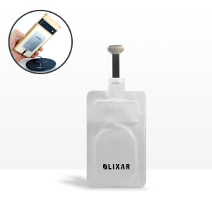 Olixar Silver Ultra Thin USB-C Wireless Charger Adapter - For Samsung Galaxy A21s