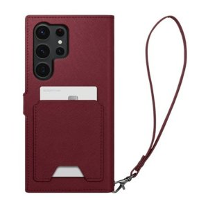 Spigen Burgundy Wallet S Plus Case - For Samsung Galaxy S23 Ultra