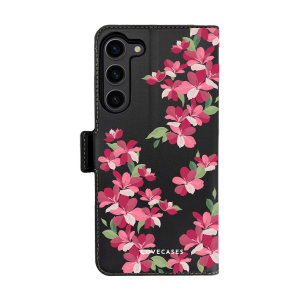 LoveCases Cherry Blossom Leather-Style Case - For Samsung Galaxy S23 Plus