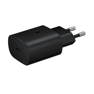 Official Samsung Black PD 25W EU Plug Fast Wall Charger - For Samsung Galaxy S23