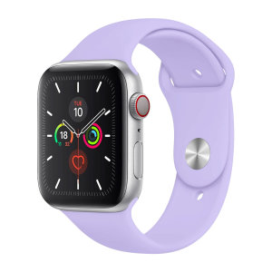 Olixar English Lavender Silicone Sport Strap (Size Small) - For Apple Watch Series 5 40mm