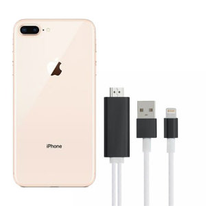 Aquarius 1080p HDMI Adapter with USB-A and Lightning - For iPhone 8 Plus
