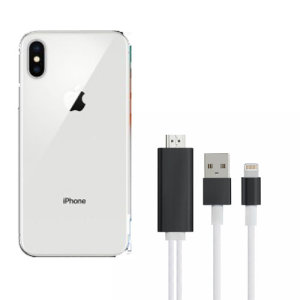 Aquarius 1080p HDMI Adapter with USB-A and Lightning - For iPhone X