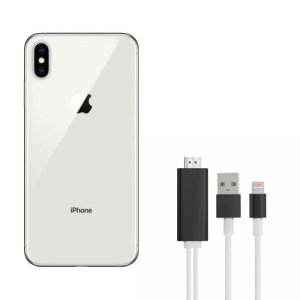 Aquarius 1080p HDMI Adapter with USB-A and Lightning - For iPhone XS Max