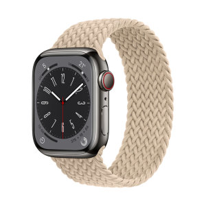 Olixar Beige Small Braided Solo Loop - For Apple Watch SE 40mm