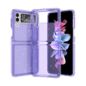 Olixar Purple Glitter Tough Case - For Samsung Galaxy Z Flip 3