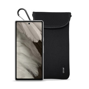 Olixar Black Neoprene Pouch with Card Slot - For Google Pixel 7a