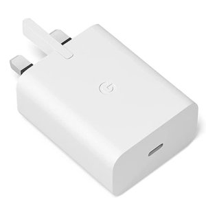 Official Google White 30W USB-C Fast Charger - For Google Pixel 7a