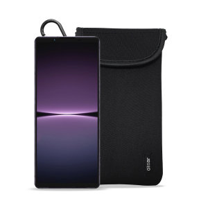 Olixar Black Neoprene Pouch with Card Slot - For Sony Xperia 1 V