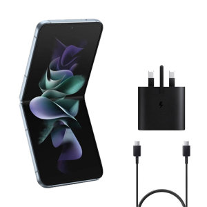 Official Samsung Super Fast 25W UK Wall Charger & 1m USB-C Cable - For Samsung Galaxy Z Flip5