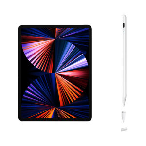 Olixar White Magnetic Universal Stylus Pen - For iPad Pro 12.9" 2021