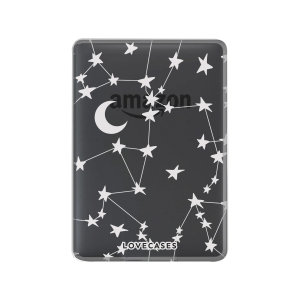 Lovecases White Stars And Moons Gel Case - For Kindle Paperwhite 5 11th Gen 2021