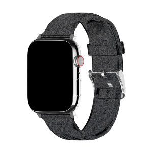 Lovecases Black Glitter TPU Apple Watch Straps - For Apple Watch Series 7 45mm