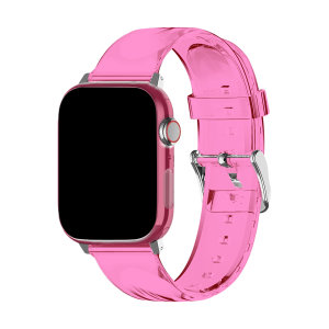 Olixar Pink Gel Strap and Protective Case - For Apple Watch Series 8 41mm