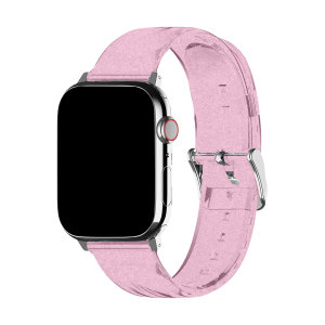 LoveCases Pink Glitter Gel Strap - For Apple Watch SE 2022 44mm