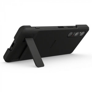 Official Sony Black Style Cover Stand Case - Sony Xperia 1 V