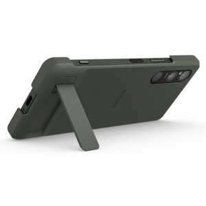 Official Sony Khaki Green Style Cover Stand Case - Sony Xperia 1 V