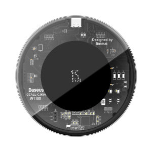 Baseus Transparent 15W Qi Wireless Charger Pad - For Samsung Galaxy S23 Plus