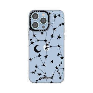 LoveCases Premium Black Stars And Moons Tough Case - For iPhone 14 Pro Max