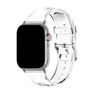 Olixar Clear Gel Strap and Protective Case - For Apple Watch Series 8 41mm