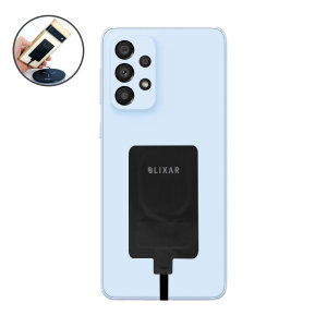 Olixar Black Ultra-Thin USB-C 10W Wireless Charger Adapter - For Samsung Galaxy A33 5G