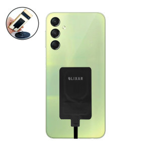 Olixar Black Ultra-Thin USB-C 10W Wireless Charger Adapter - For Samsung Galaxy A24