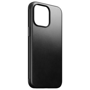 Nomad Horween Black Leather Protective Case - For iPhone 15 Pro Max