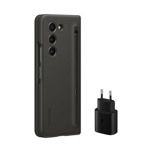 Official Samsung Starter Pack: Slim S Pen Case & Super Fast 25W Mains Charger - For Samsung Galaxy Z Fold 5