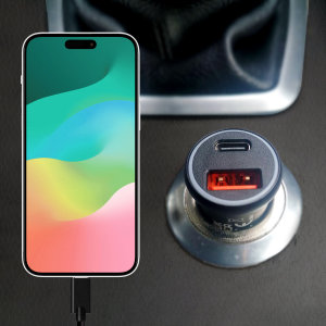 Olixar 38W Dual Car Charger & USB-C Cable - For iPhone 15 Plus