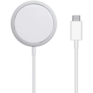 Official Apple White MagSafe Qi Enabled Fast Wireless Charger - For iPhone 15 Pro Max