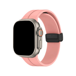 Olixar Pink Silicone Strap With Magnetic Buckle - For Apple Watch SE 2020 40mm