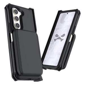 Ghostek Exec6 Black Leather Flip Wallet Case - For Samsung Galaxy Z Fold5