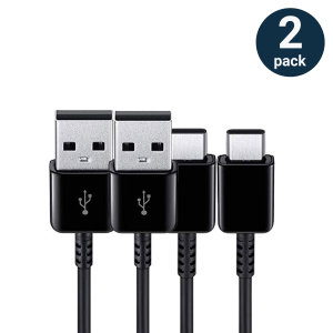 Official Samsung 2 Pack Black Fast Charging USB-C Cables