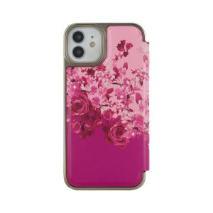 Ted Baker Scattered Flowers Mirror Folio Case - For iPhone 12