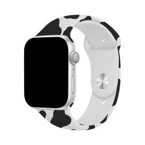 Lovecases Cow Print Silicone Strap - For Apple Watch Series 9 41mm