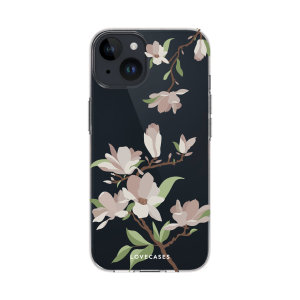 Lovecases White Cherry Blossom Gel Case - For iPhone 15 Plus