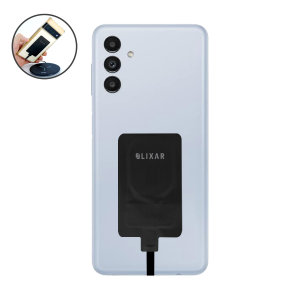 Olixar Black Ultra-Thin USB-C 10W Wireless Charger Adapter - For Samsung Galaxy A13 5G