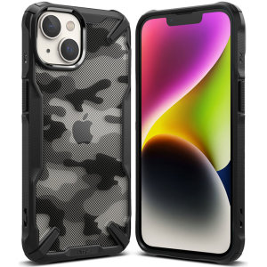 Ringke Fusion X Protective Camo Black Case - For iPhone 15