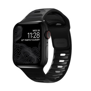 Nomad Black Sport Band M/L - For Apple Watch Series 7 45mm