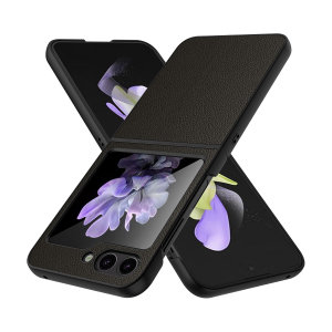 Olixar Leather-Style Black Case - For Samsung Galaxy Z Flip5