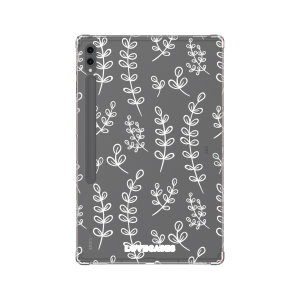 LoveCases White Botanical Gel Case - For Samsung Galaxy Tab S9 Ultra