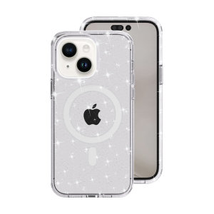 Olixar MagSafe Clear Glitter Tough Case - For iPhone 15