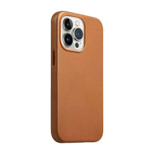 Olixar MagSafe Eco-Leather Brown Case - For iPhone 15 Pro