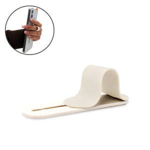 LoveCases Matt White Reusable Phone Loop And Stand